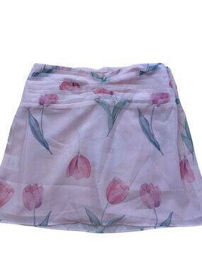 Princess Polly Perrin Mini Skirt in pink tulip print